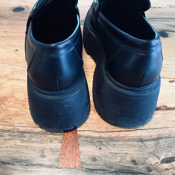 Women's/Teens Black Platform Punk Loafers Shoes US8 Excellent - Picture 7 of 7